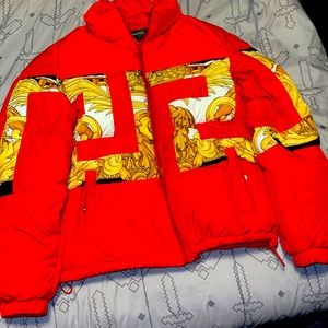 Versace puffer coat